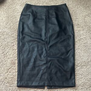 Abercrombie & Fitch Vegan Black Leather pencil Skirt